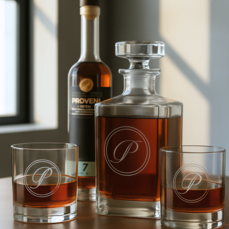 Provenance 7 Year Bourbon Gift Set with Crystal Decanter and Glasses